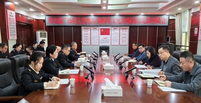 市文旅广体局主要领导调研文化市场执法工作